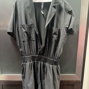 Chic Black Short Sleeve Jumpsuit